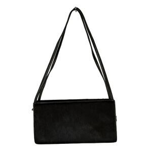 Kurt Geiger Small Green Leather Shoulder bag Calfskin East/West Bag Cottagecore